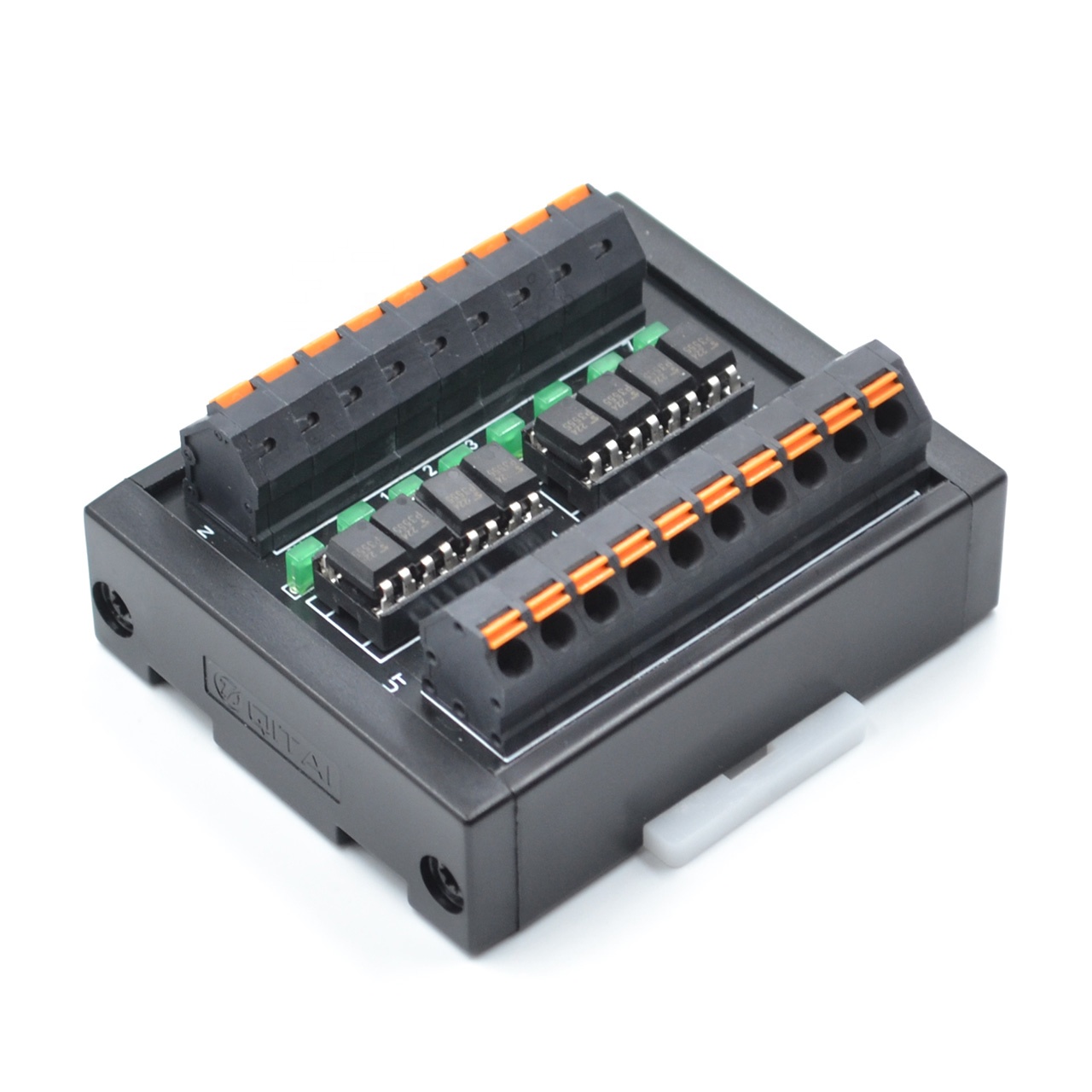 QMY307SL-P 8-Bit Photomos Optocoupler Solid State Relay 5-24V PNP Control 0.5A/60V Output with Plug in Terminal Block