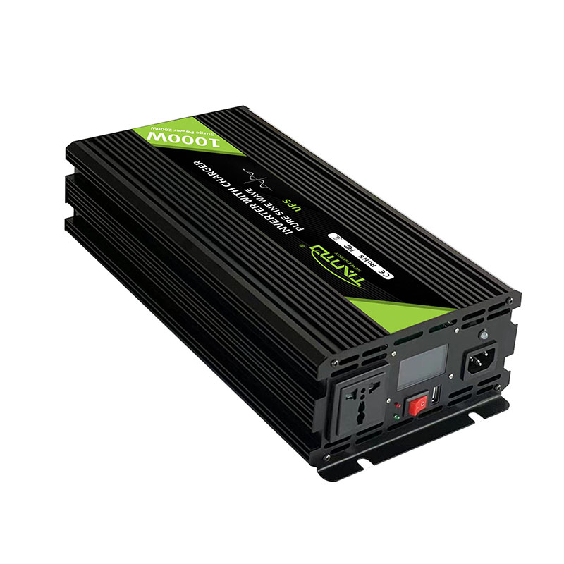 Tianmo DC12V 24V AC220V 120V 1000W Pure Sine Wave UPS Inverter with Built-in Battery Charger