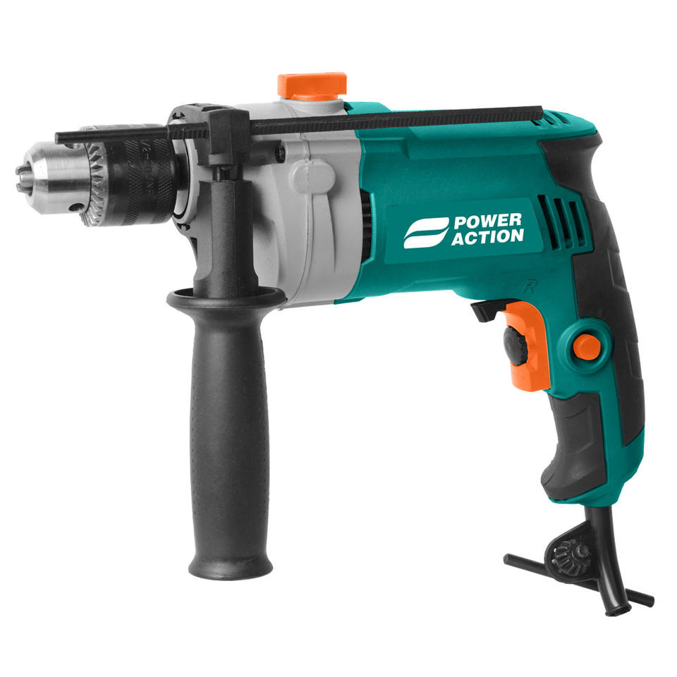 Алюминиевая ударная дрель Power Action 850Вт