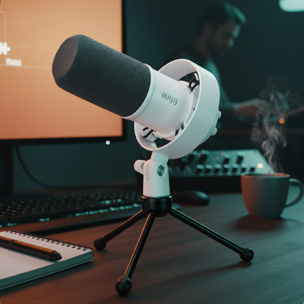 FIFINE K688 Professional XLR USB Dynamic Recording Microphone with Metal Body for Podcast Studio Streaming Microfone Dinamico