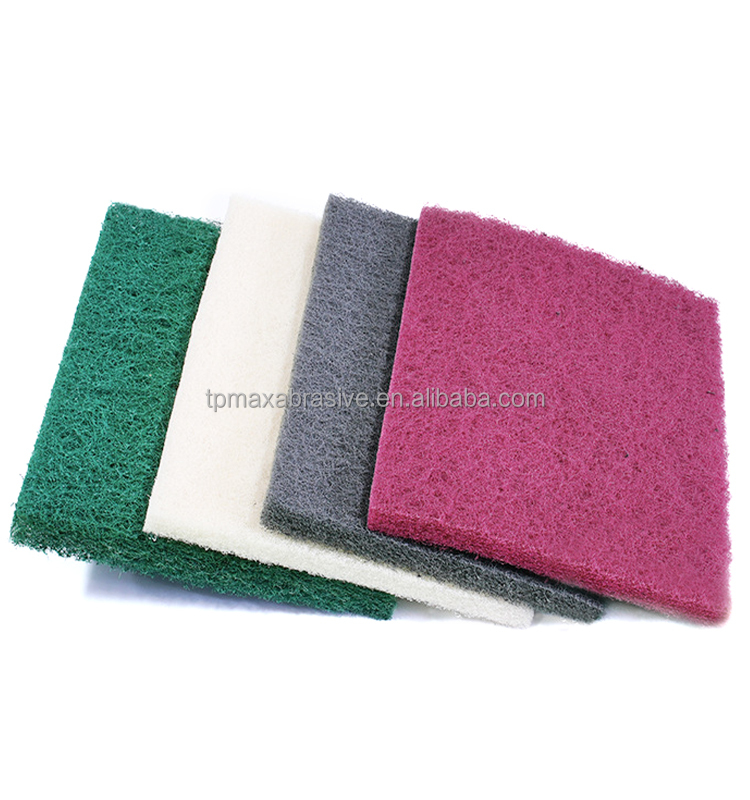 Heavy Duty 200*300mm Nylon Scouring Pads Reusable Rectangular Abrasive Discs for Home Cleaning Surface Polishing Metal Deburring