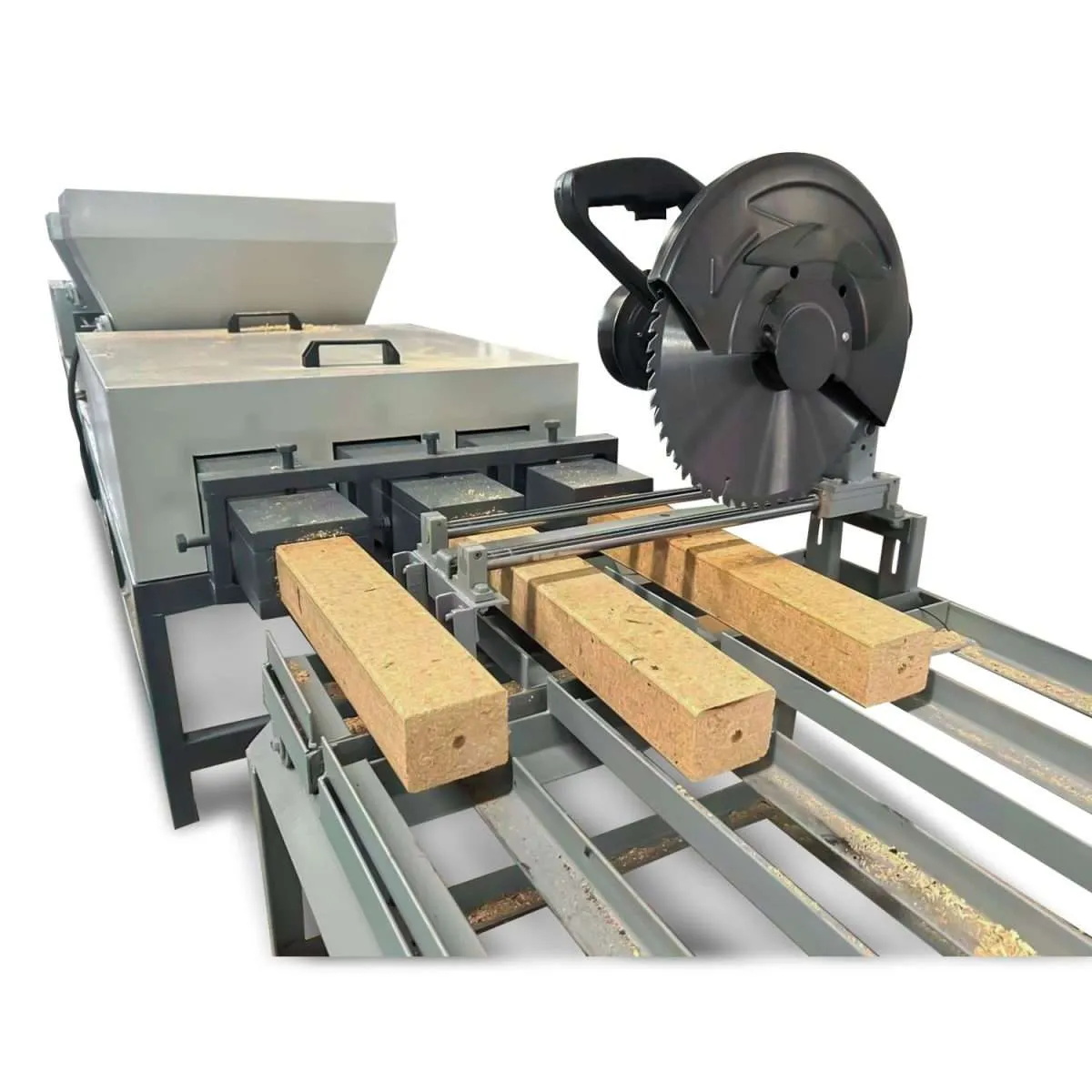 Hydraulic Hot Press Sawdust Compressed Wood Block for Pallet