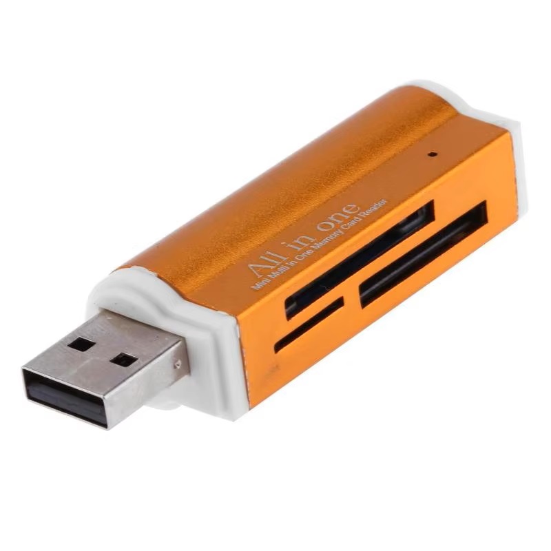 4 in 1 Multi Card Reader All in One USB 2.0 SD/Mini SD/MMC/TF Smart Memory Card Reader Flash Drive Cardreader Adapter