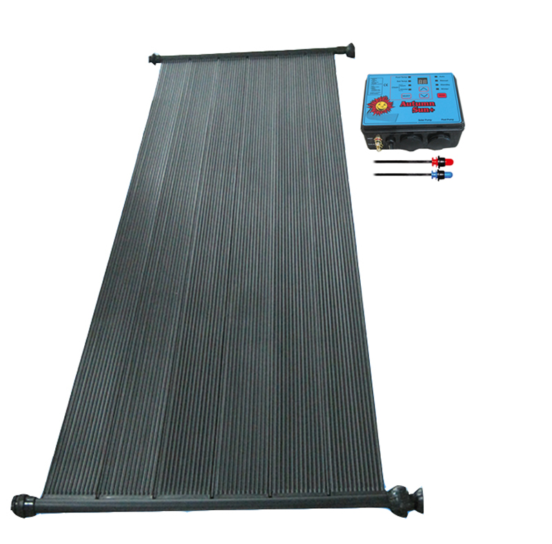 China Factory Roof Ground Installation Swimming Pool Solar Collector with Solar Controller
