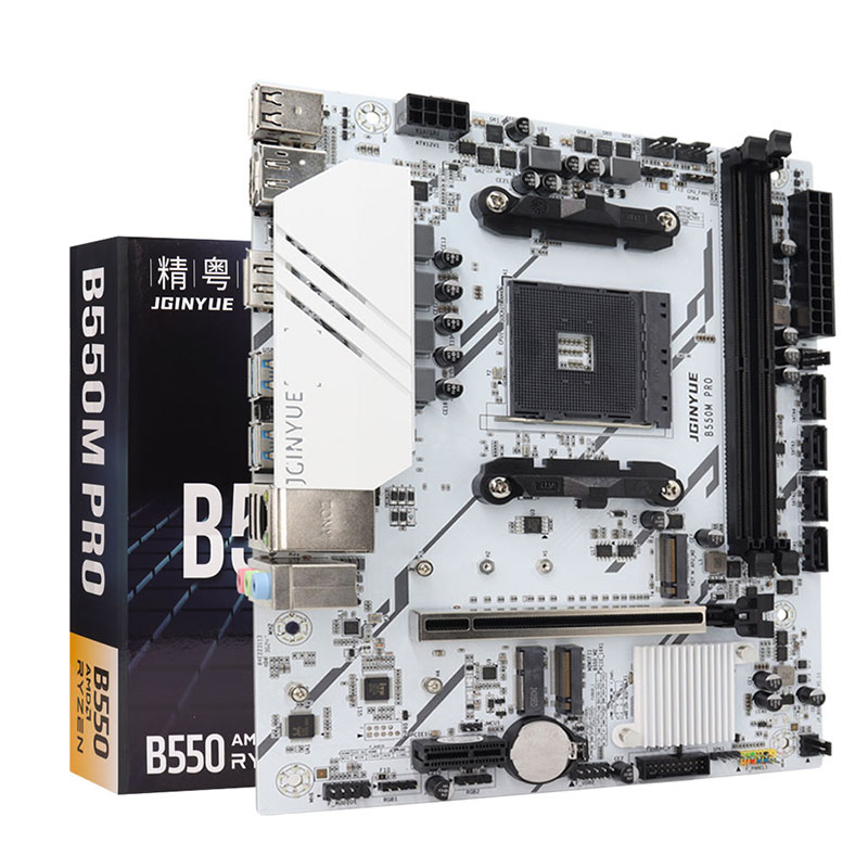 Hot Selling JGINYUE B550M PRO New DDR4 Desktop Motherboard for Gaming PC with 64GB RAM Capacity