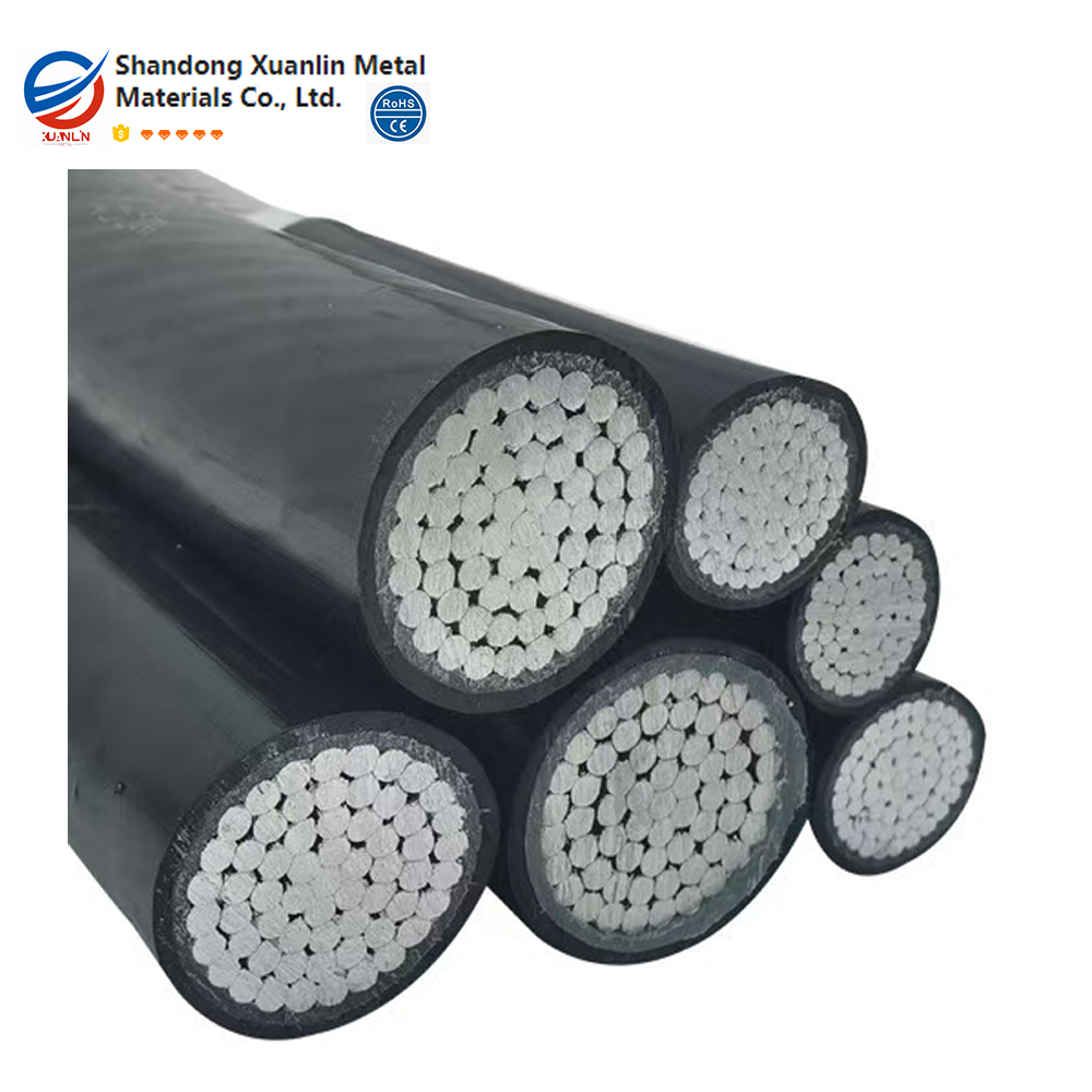 Aluminum Alloy High Voltage Outdoor Overhead XLPE Power Cable AAAC Model 4 Core 95mm Tinned Copper Conductor for Power Station