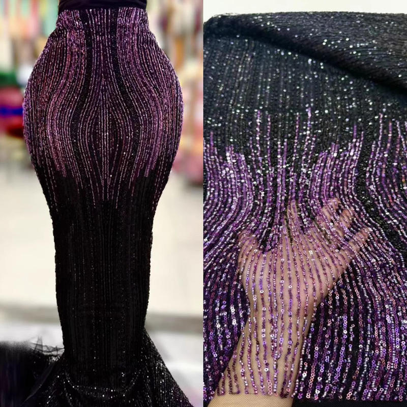 Градиентная ткань «в елочку» (Herringbone)