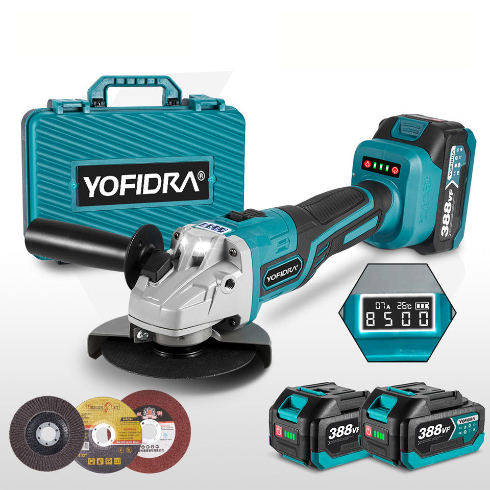 Бесщеточная УШМ Yofidra (Electric Cordless)