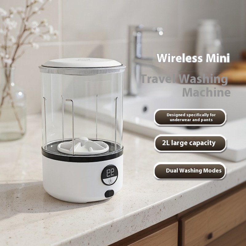 Portable Mini Electric Washing Machine New Foldable Design for Dormitory Use for Home & Baby's Underwear & Socks