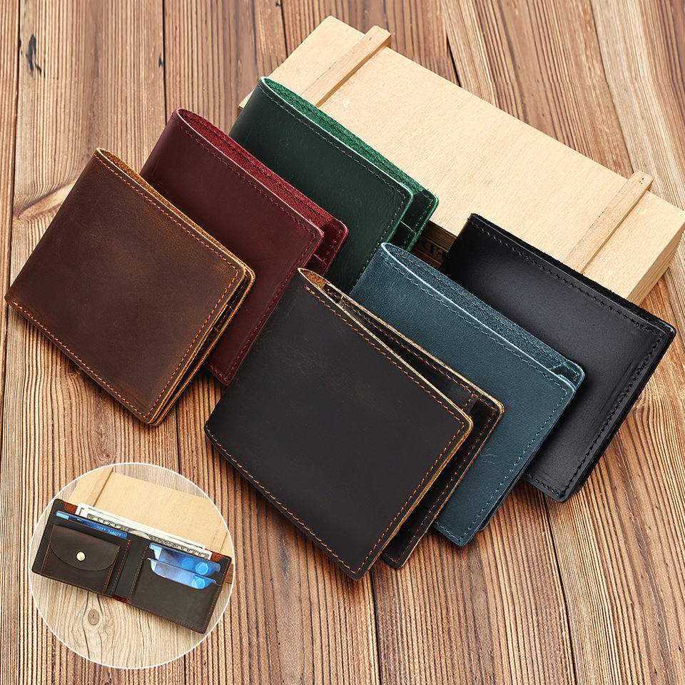 Винтажный кожаный Bifold кошелек MARRANT