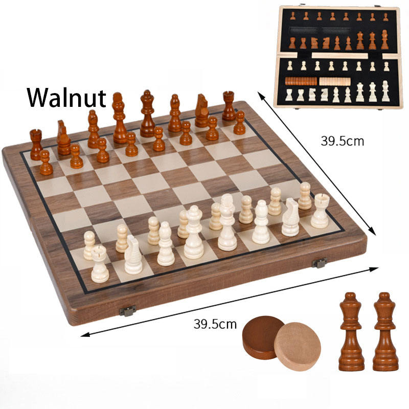 Магнитные шахматы из ореха (Walnut Custom)