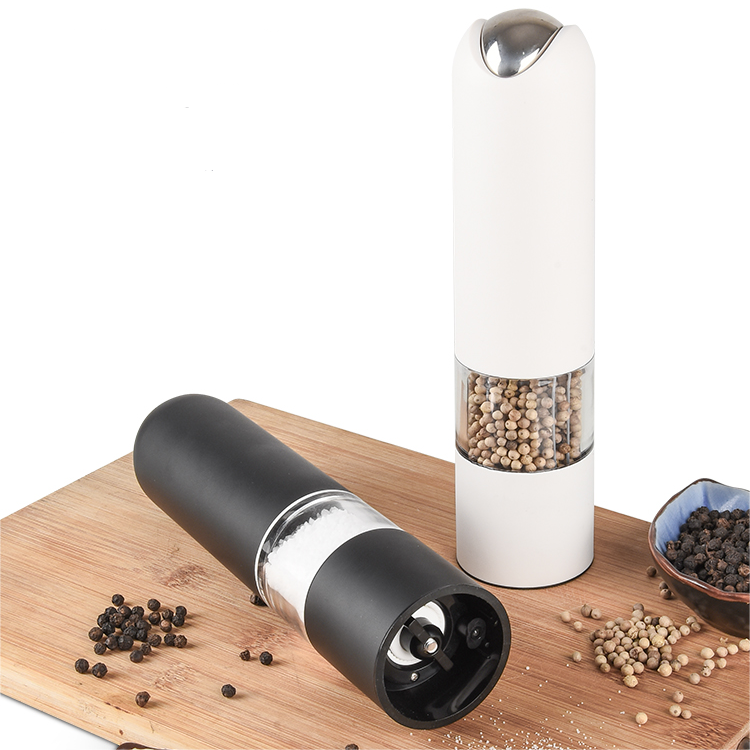 Modern Design Household Kitchen Products Equipped with LED Light Electric Pepper Grinder Salt Mill