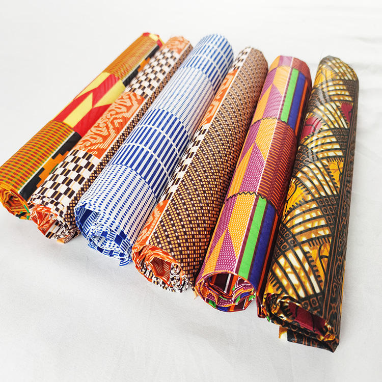 Полиэстер в африканском стиле (Wax Print)