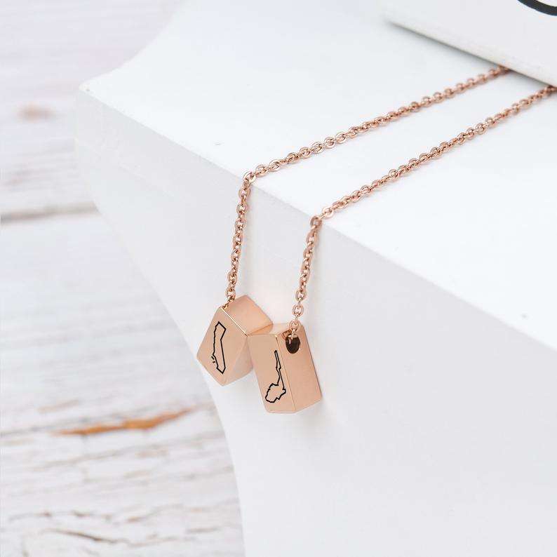 Золотое колье 14K «Роза» (Rose Jewelry)