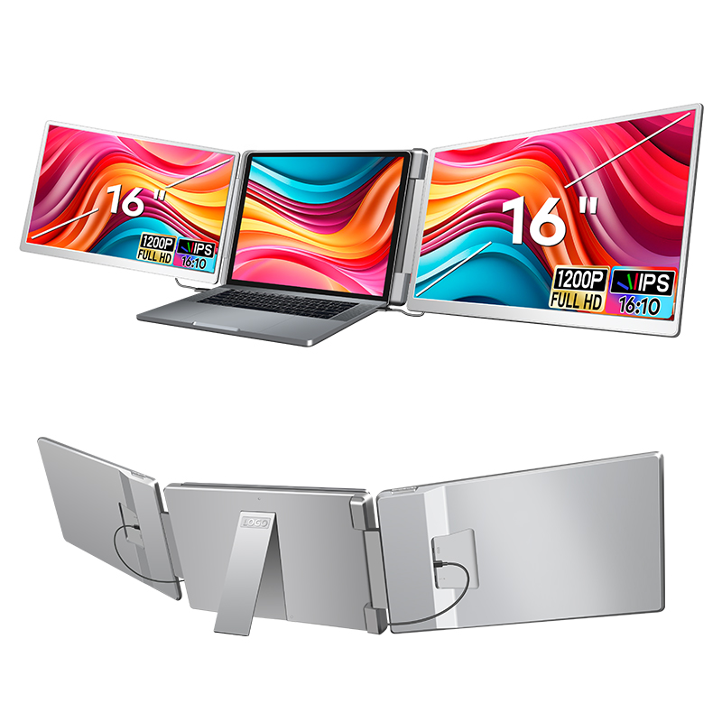 2024 Trending Double Screen IPS Laptop Extender 16 Inch for Laptop Business Series USB-C Monitor Accessories