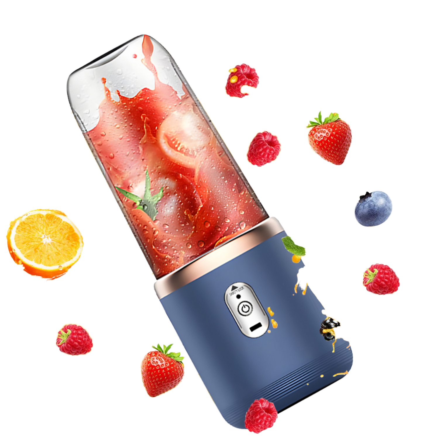 USB Rechargeable Mini Juicer Mixer Fruit Smoothie Blender for Machine Food 6 Blades  Mini Portable Juicers Mixer