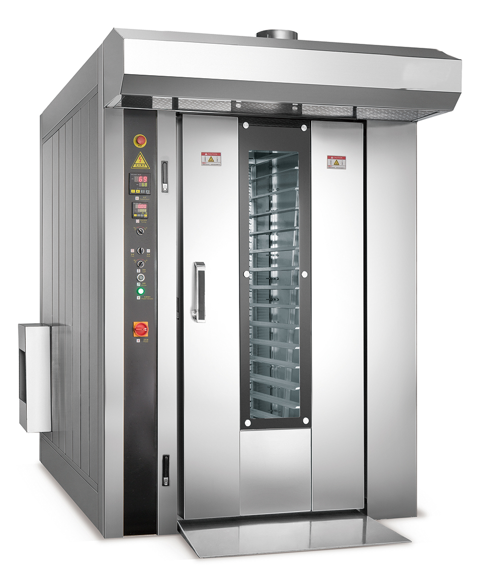 Commercial Gas Diesel Electric Bakery Convection Furnace Hot Air Rotary Oven for Meat, Bread, Cake, Biscuits