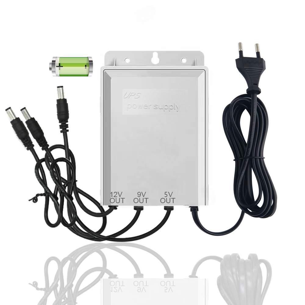 OEM Mini UPS with Wifi Router & CCTV Monitoring Single Phase Uninterrupted Power Supply Lithium Battery Adapter Mini UPS DC