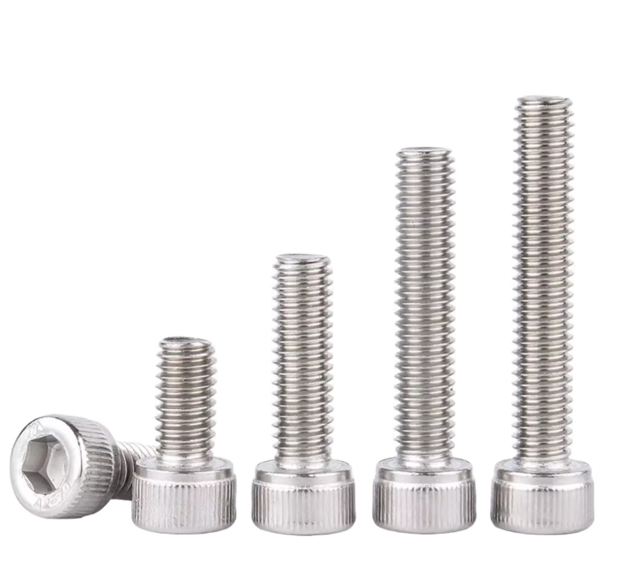 Knurl Hexagon Hex Socket Cap Head Screw Stainless Steel Allen Bolt M1.4-M26 DIN912 Screw Manufacturer