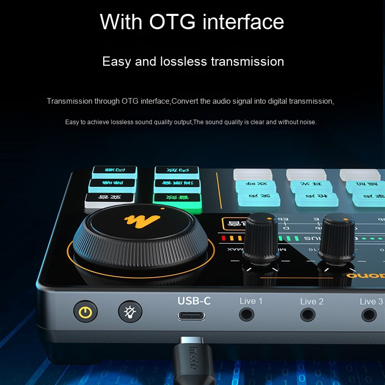 For Maono Complete Set for Live Sound Karaoke Recording Flash Am200 Sound Card Easy USB Interface Compatible Mobile Phones Compu