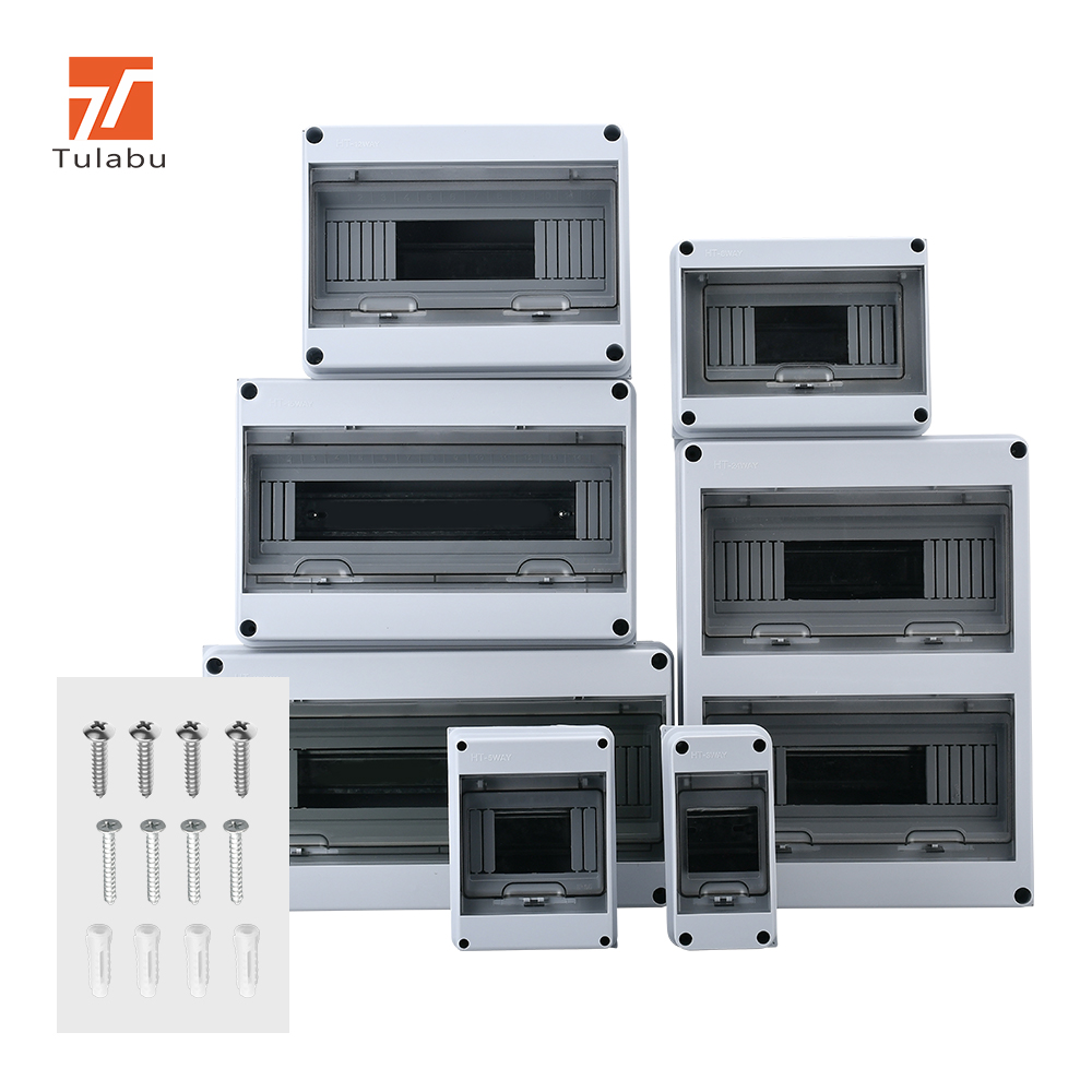 Tulabu HT Series IP65 Waterproof Distribution Box with 63A MCB 8 Sockets Outdoor Power Supply Device