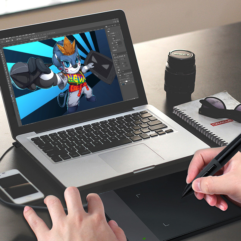 420 Active Electromagnetic Resonance Graphics Tablet 2048levels 4000 Lpi 200pps Pen68 Digital Pen Drawing Tablets