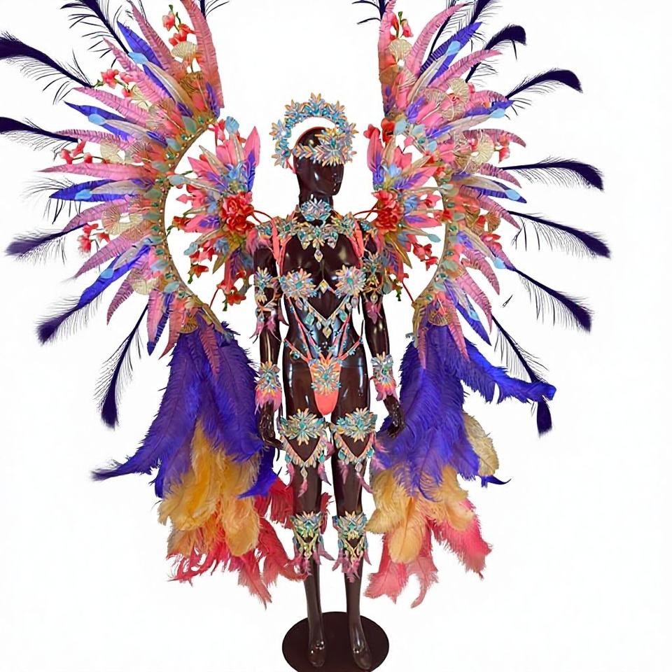 Customized Feather Stage Wear Samba Paradise