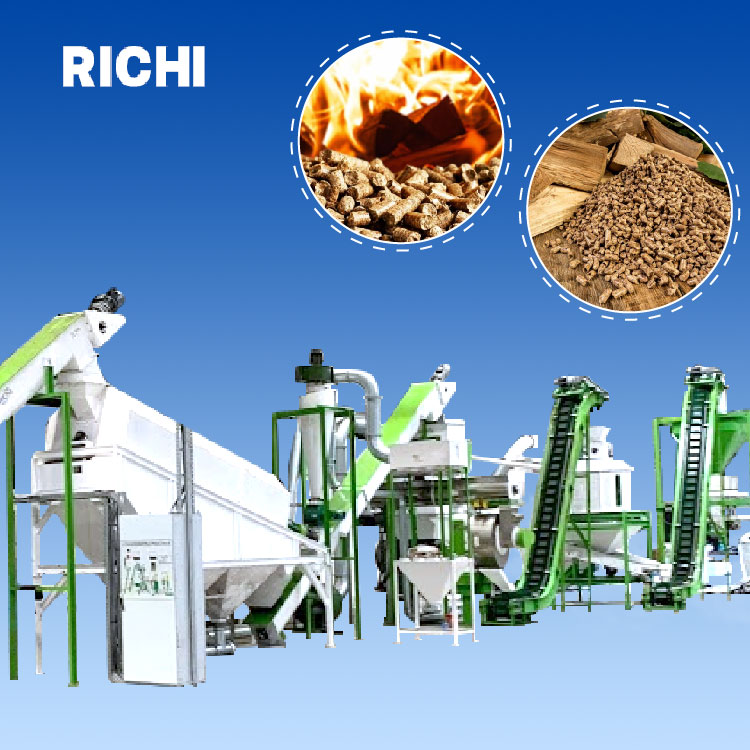China Hot Sale 20-30 Ton Per Hour New Biomass Pellet Production Line