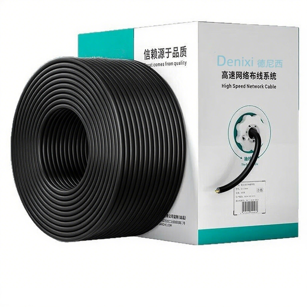 DENIXI 305M 1000ft CAT6 CAT6A Ethernet Cable 23AWG 24AWG CCA / Pure Copper Conductor UTP FTP SFTP Network Cable