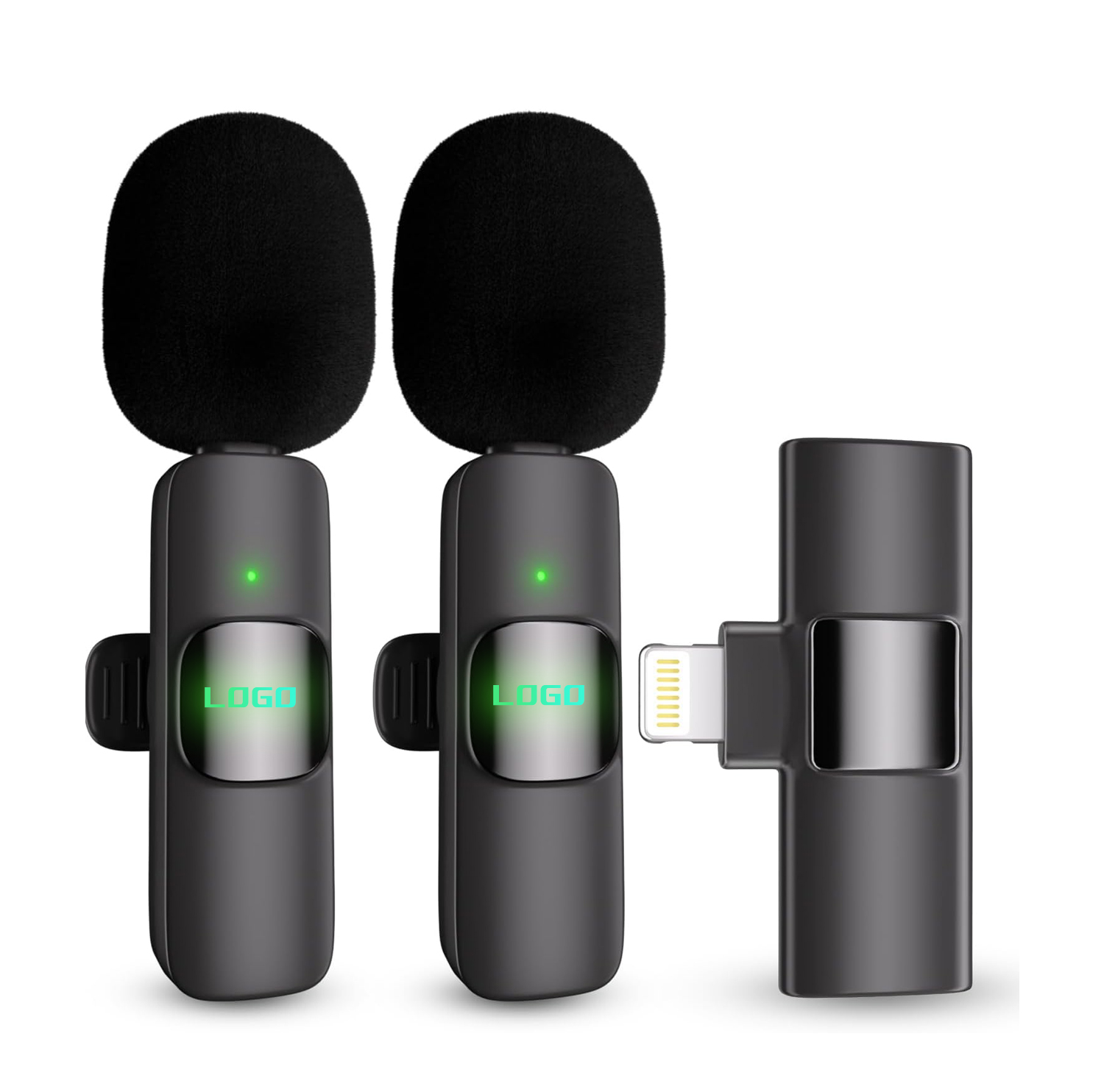 For iPhone 17 16 Wireless Lavalier Microphone Portable Audio Video Recording Mini Mic Live Broadcast Gaming Android Microfonoe
