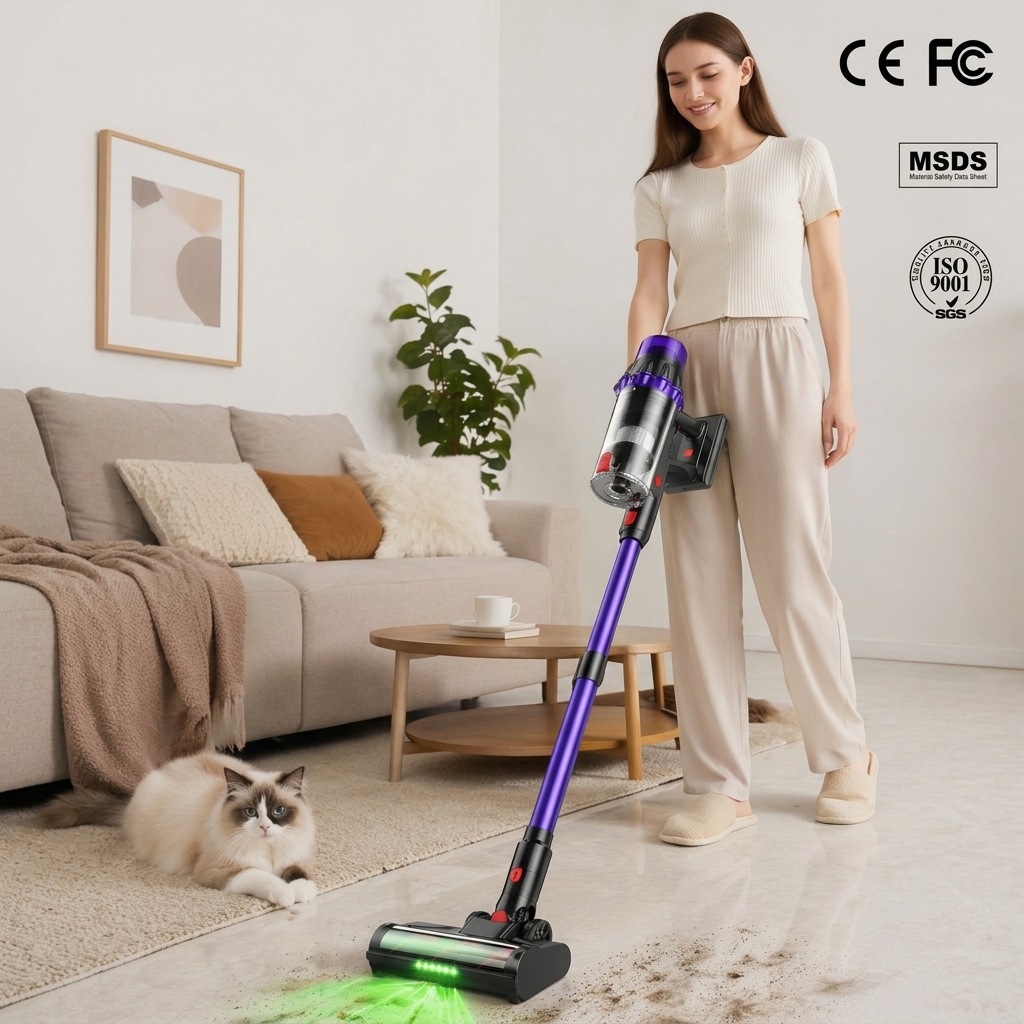 Hot Wireless Handheld Vacuum Cleaner Strong Suction Power HEPA Filter Long-Lasting Battery for Home Car Pet Hair Cleaning