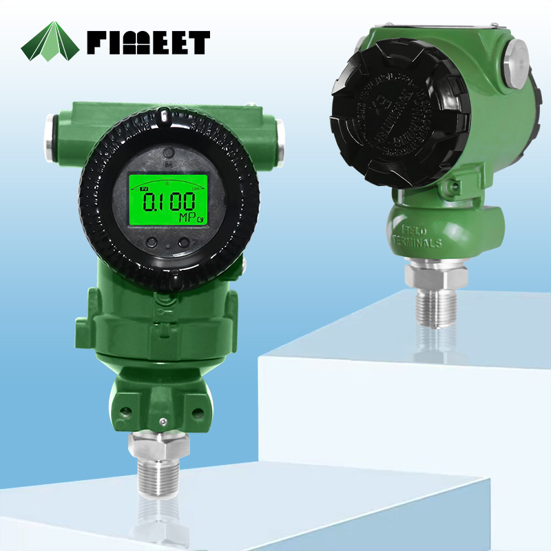 High-precision Stainless Steel Pressure Transmitter Sensor Digital Display High-temperature Resistant (-0.1 100MPa Range)