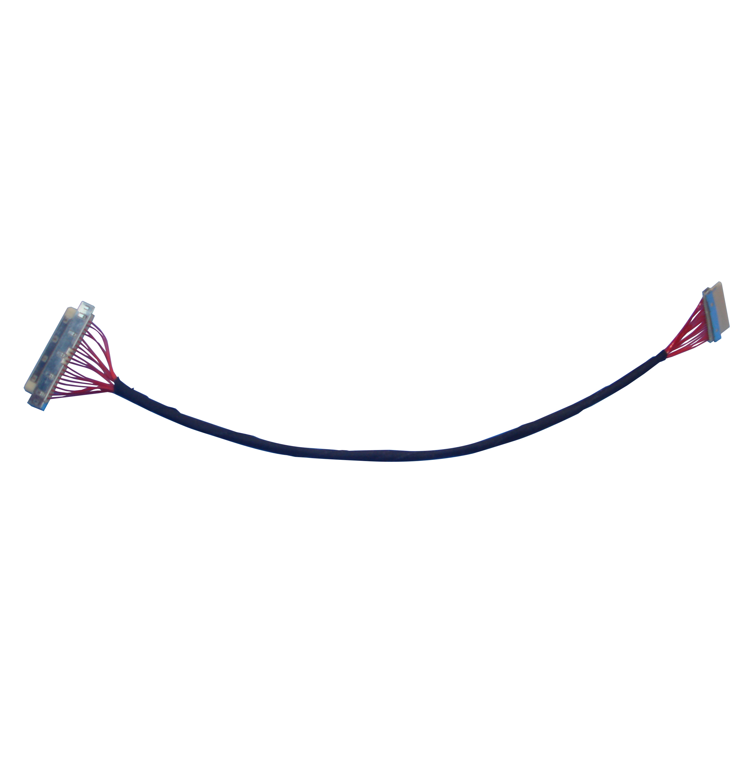 Lvds Cable Assembly with Twisted Pair and Shielded Jst Hit 2-Pin Connector Wire Harness for Computer Applications