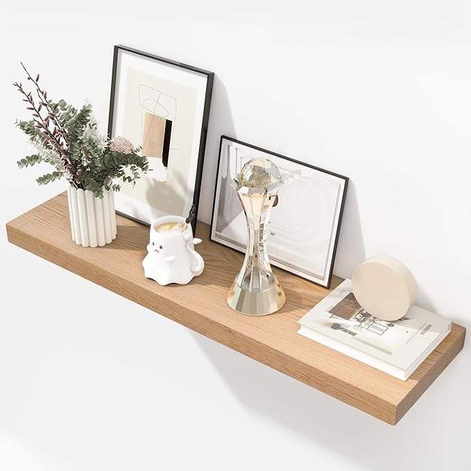 Плавающие полки из массива дуба (Solid Oak)