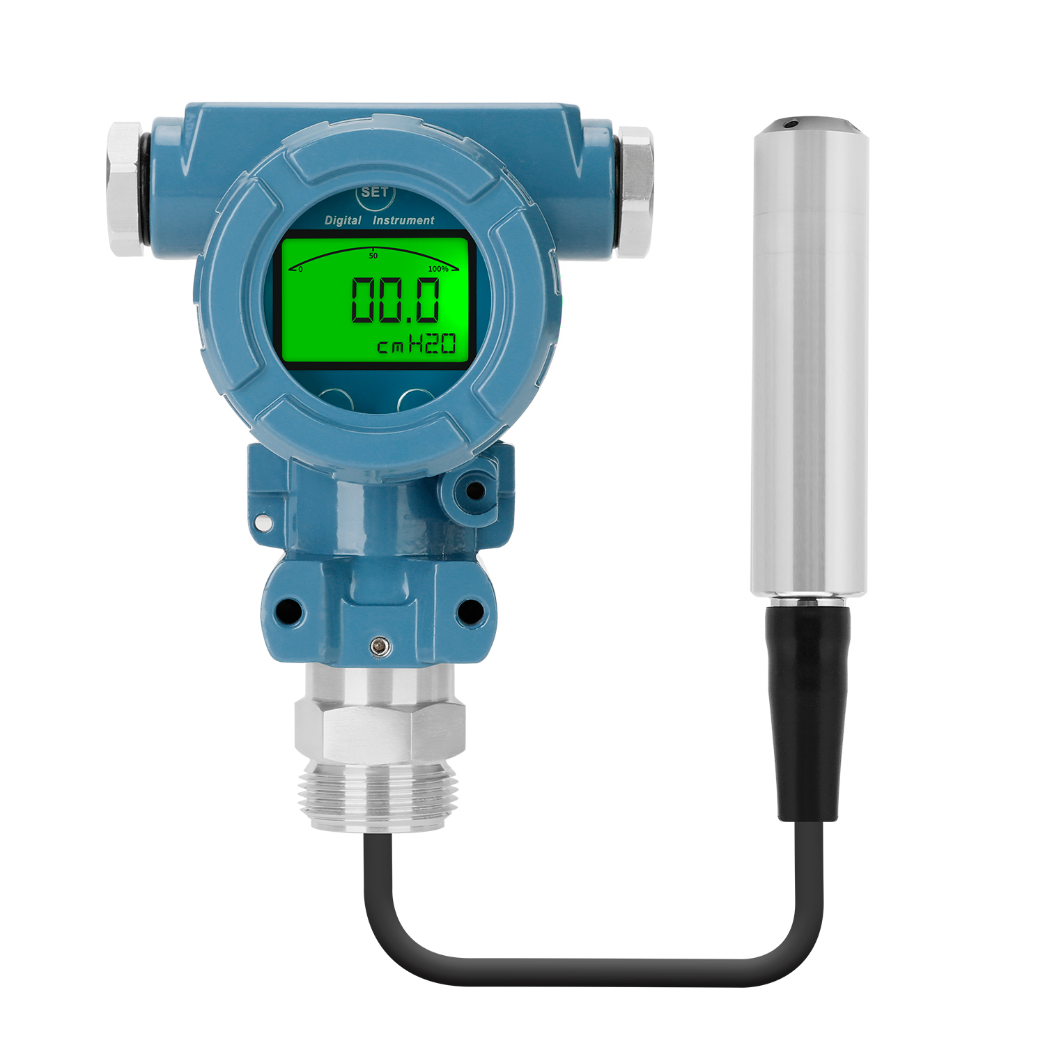 LEFOO 4-20mA Hydraulic Static Pressure Water Level Meter Liquid Level Transmitter Tank Pool River Level Gauge Sensor