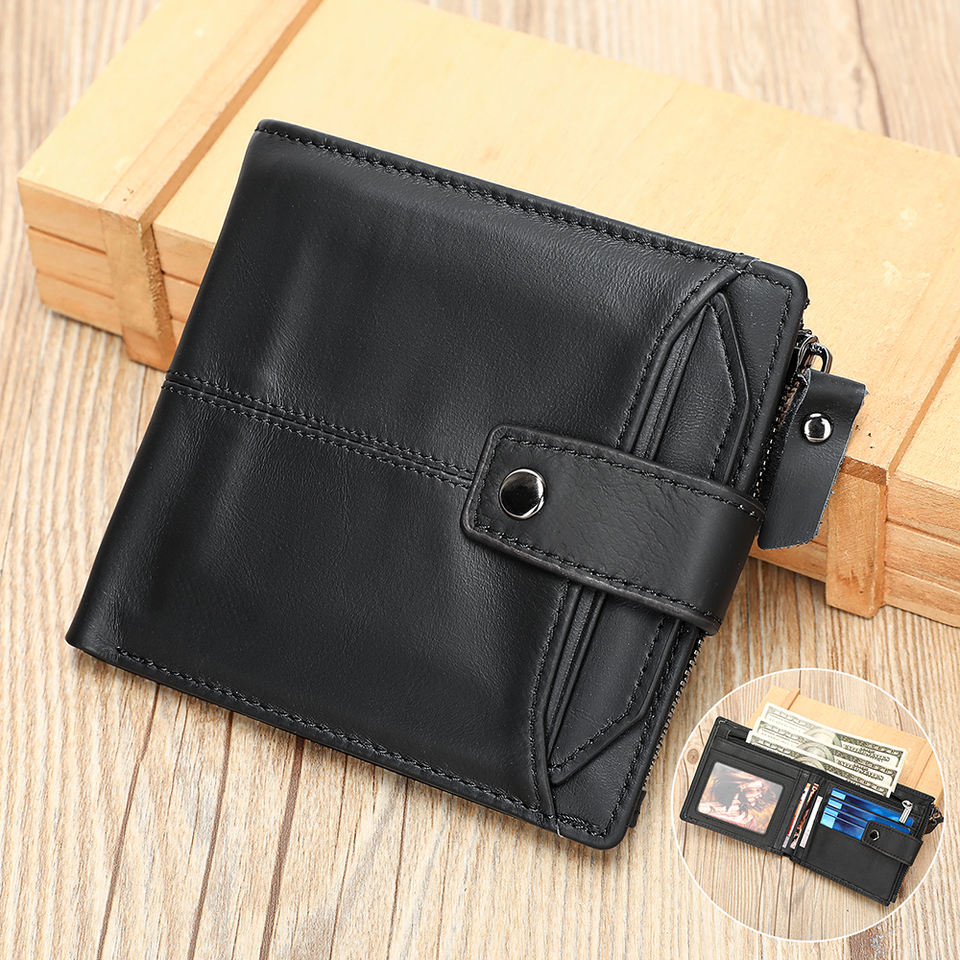 Мужской кожаный Bifold кошелек MARRANT с RFID