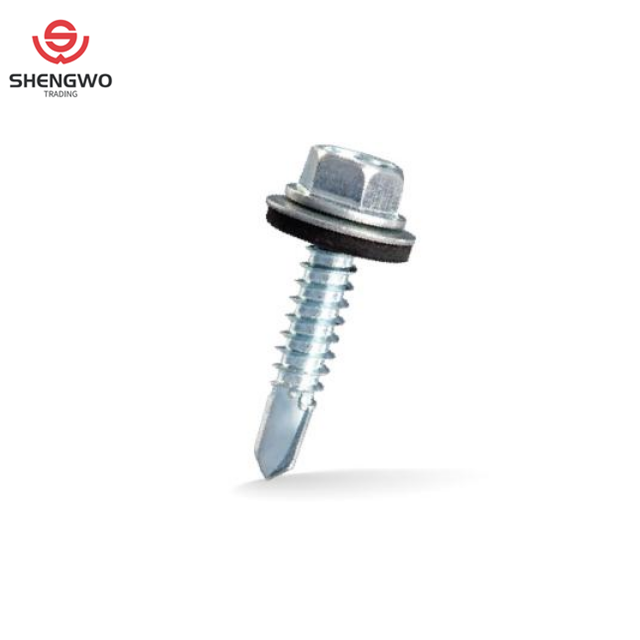 Self Screws White Zinc Plating Carbon Steel Tek Screw  Self-drilling Screw