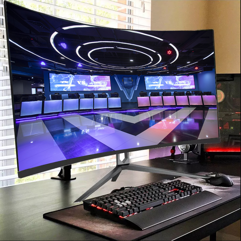 27 34 Inch Gaming Computer Hardware & Software Curved Screen Gaming Pc Monitor 27 Inch 4k Monitors