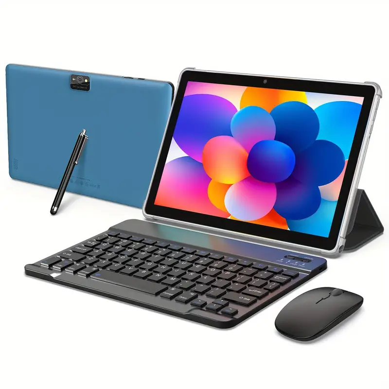 2026 Factory Wholesales Android Tablet 10.1 Inch Quad Core Tablet PC All in One Tablet PC VASOUN M30A with Keytboard Mouse