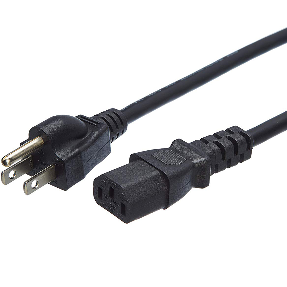 SIPU 6ft USA Standard AC Power Cord Cable 1.8M IEC320 CEE Copper 0.75mm PVC Jacket IP11 Level Desktop Computer PC 220V