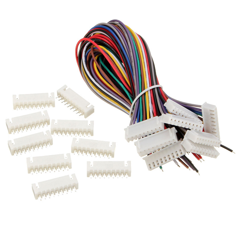 Custom OEM Tin Plated Copper PVC Computer Cable SH/ZH/PH/XH SM 1.0-2.54 Auto Connector Male/Female Terminal Complete Wiring