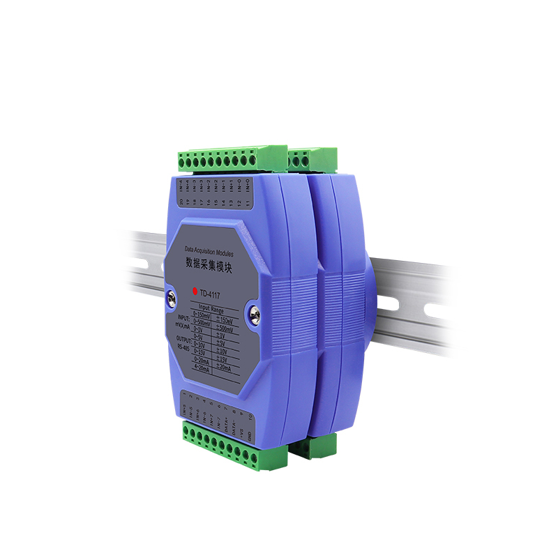 8-Channel Analog Input Module 2000V DC High Common Mode Isolation MODBUS-RTU RS485 DIN Rail Mount Industrial Data Acquisition