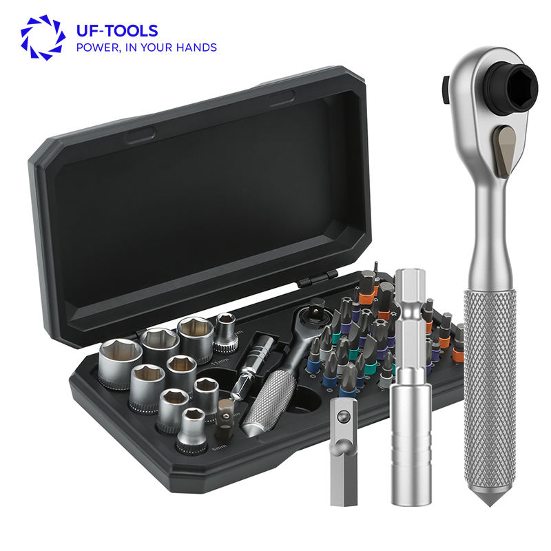 Набор метрических головок UFTOOLS (42 предмета, 1/4")