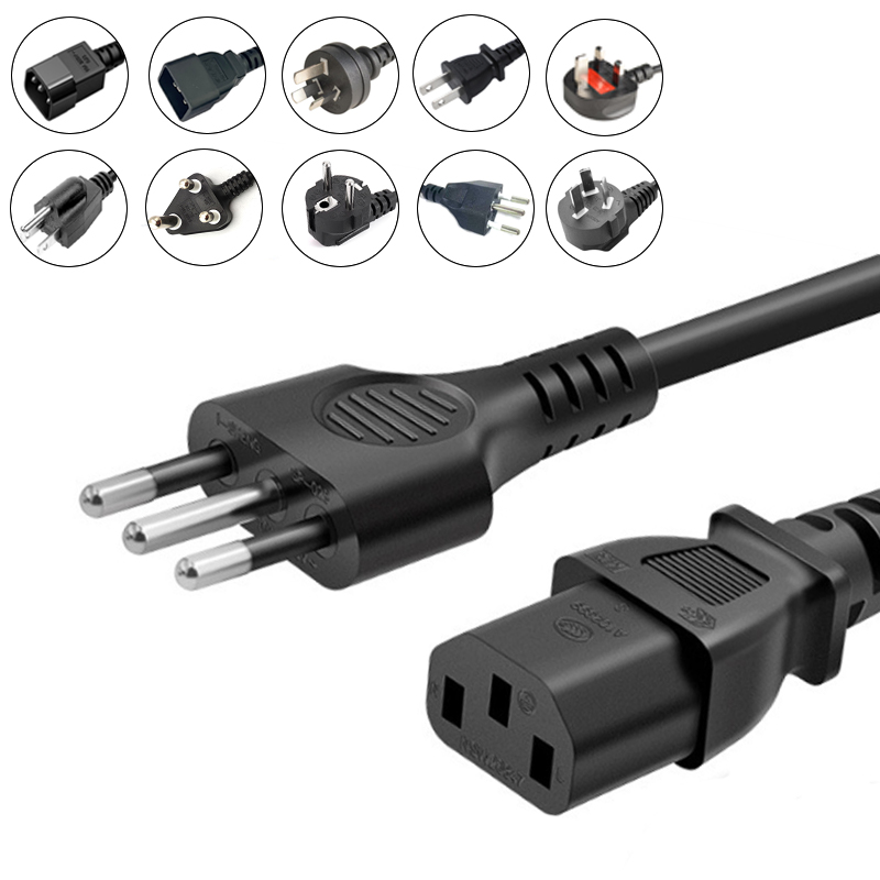 Italy Plug Power Cable C13 3 Pin  Certified Product Categorie Italian Standard C13 Power Cord Replacement for ThinkVision