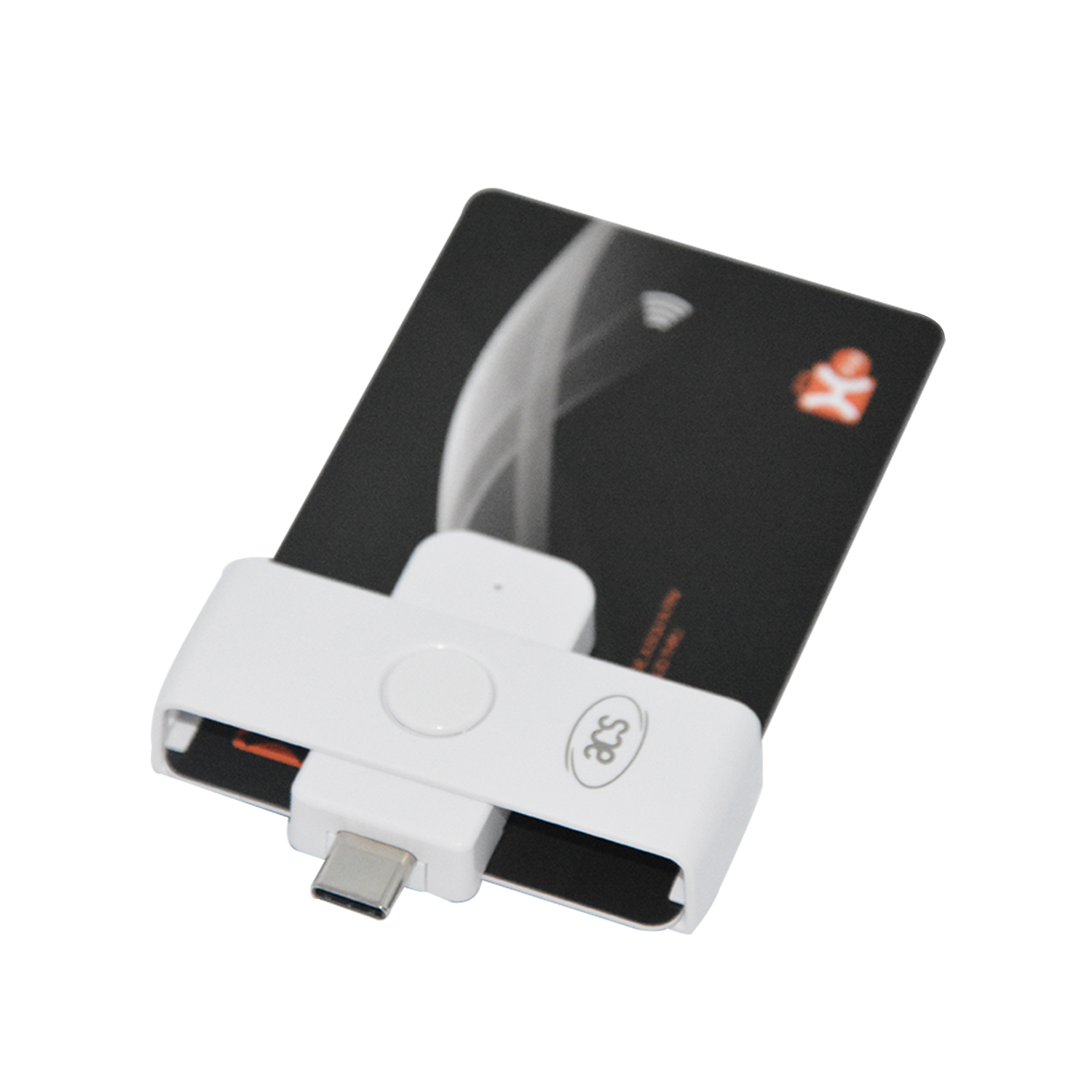 Small Elegant Portable USB Type C EMV IC Chip Card Reader Writer ACR39U-NF