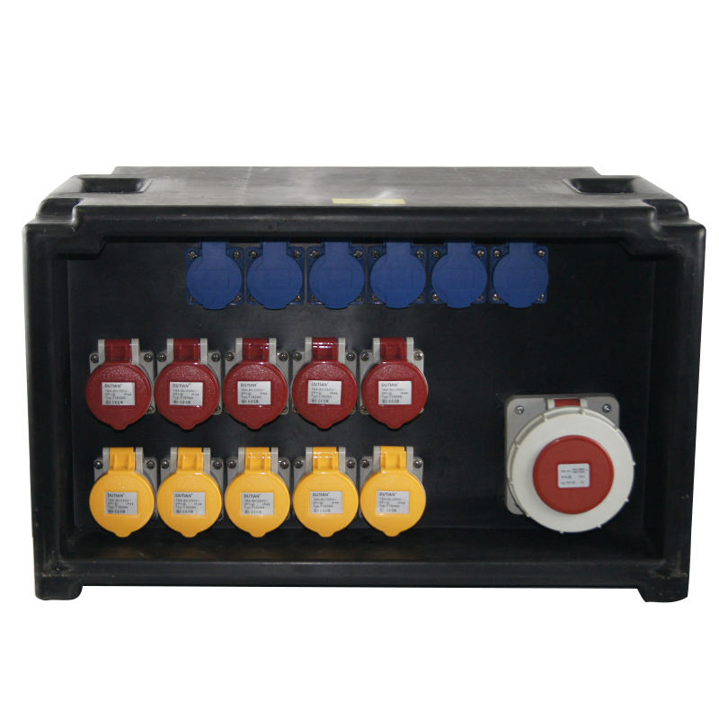 Portable IP67 Stage Power Distribution Equipment for Stages Power Box 63A 5P 3Phase Input 6-16A and 10-32A 5P Output with MCB