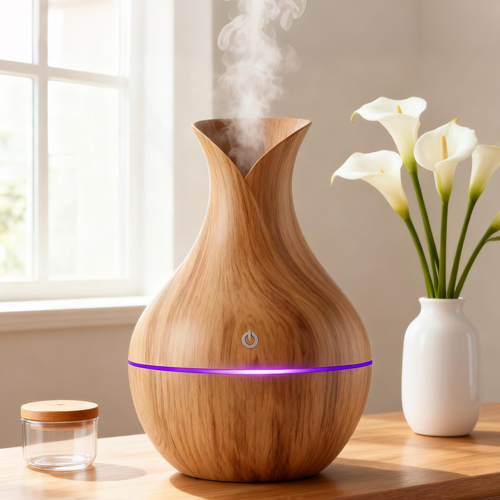 200ML Wood Humidifiers Aroma Diffuser Usb Mini Air Perfume Diffuser Electric Fragrance Essential Oil Diffuser for Home