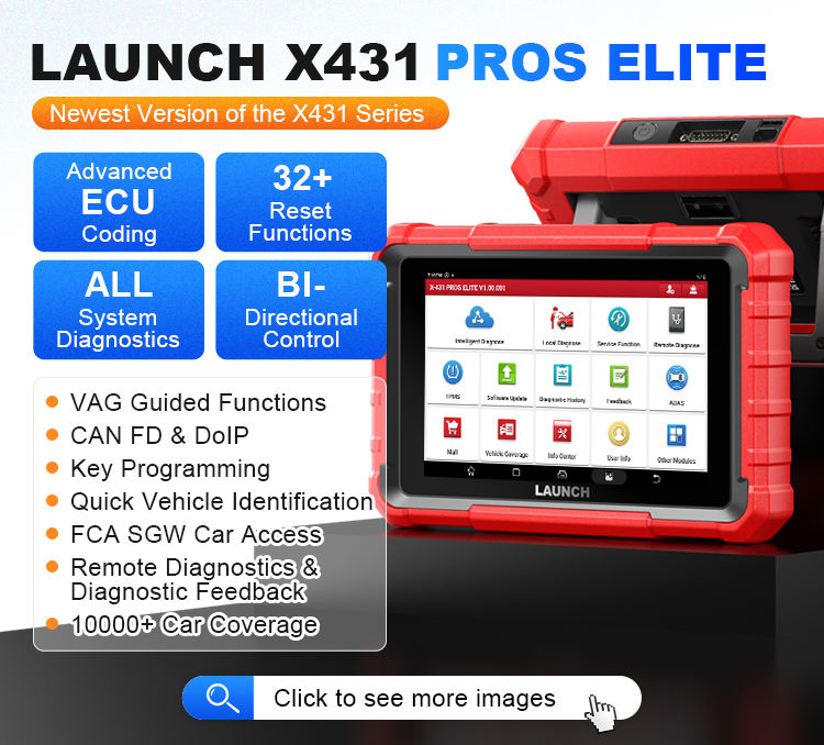 Профессиональный сканер Launch X431 Pros Elite