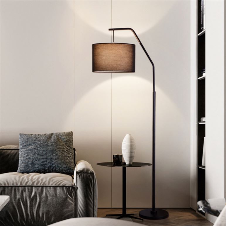 Minimalist Fishing LED Floor Lamp for Living Rooms Creative Vertical Floor-standing Eye-protection Floor Lamp, Sofa Lamp