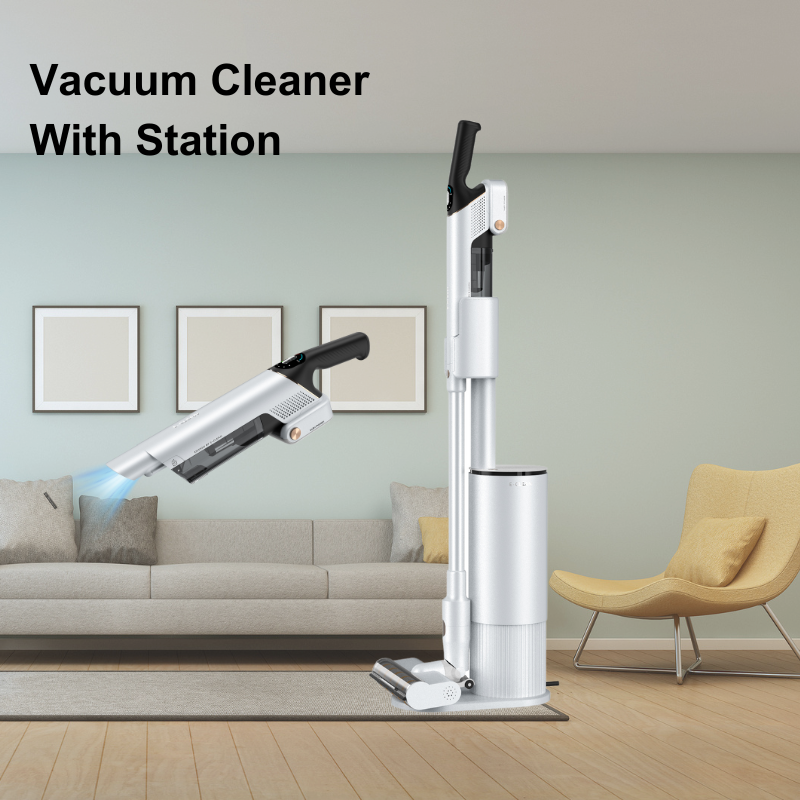 Wireless Vaccum Vacume Factory 200W BLDC Powerful Stick Battery Upright Station Cordless Vacuum Cleaner